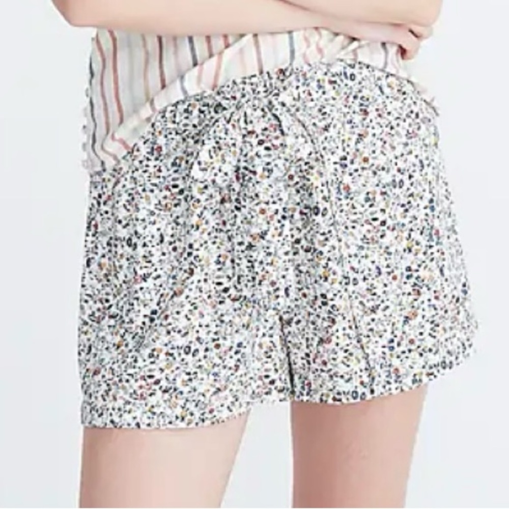 Madewell drawstring drapey pull-on shorts